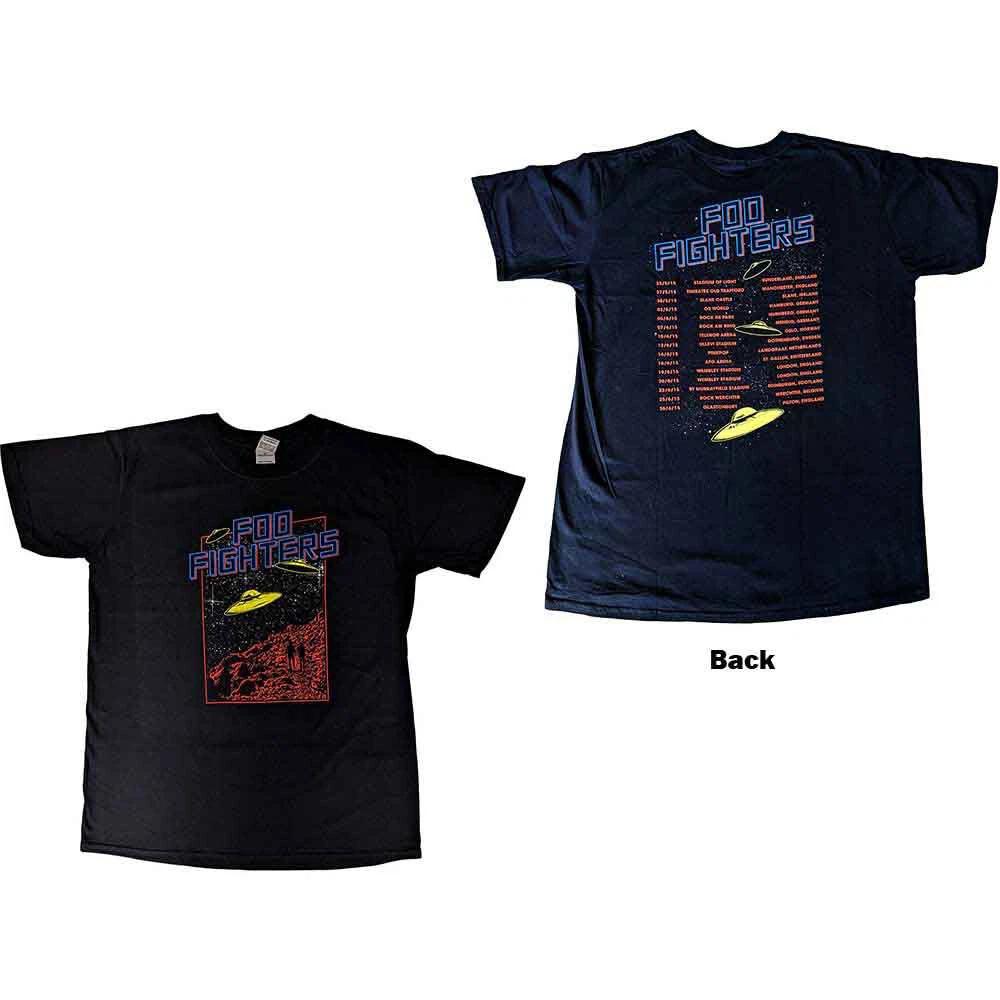 Foo Fighters - UFOs 2015 European Tour XL Black t-shirt XS