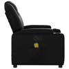 Massage Relax Chair Synthetic Leather Black
