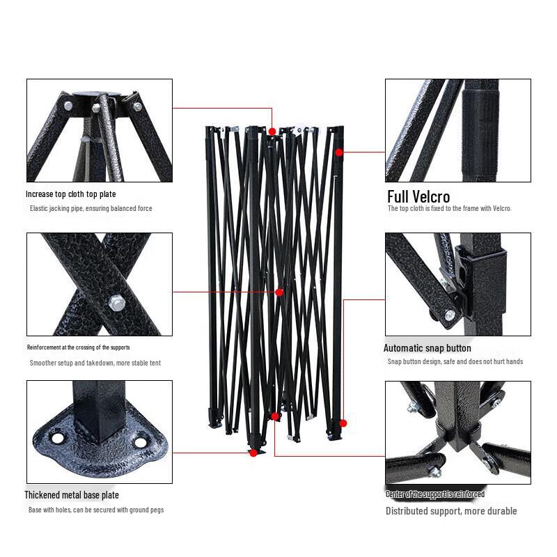 Xinbirei Outdoor Heavy-Duty Foldable Canopy & Carport