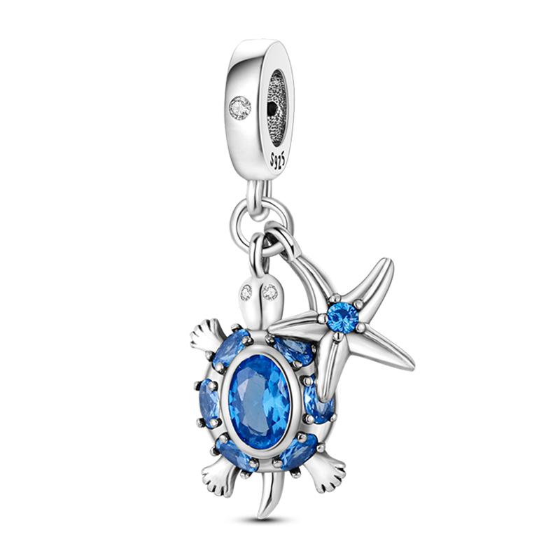 Ocean Trendy 925 Silver Dolphin Crab Boat Beach Charms Beads Fit 3mm Bracelets DIY Thoughtful Fine Jewelry Making Gifts