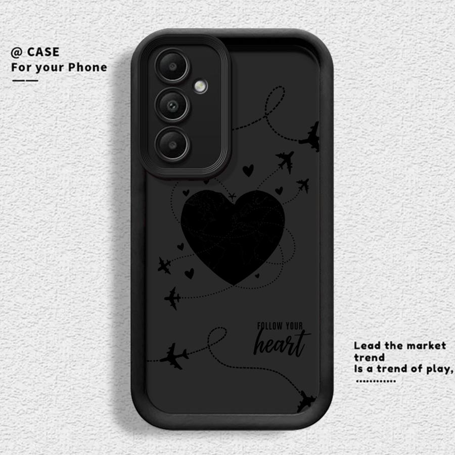 

Flight Route Love Case for Samsung Galaxy A51 A73 A56 A71 A72 A35 A36 A12 A13 A34 A53 A54 A26 A32 A15 A16 A23 Phone Cover Galaxy A52s 5G