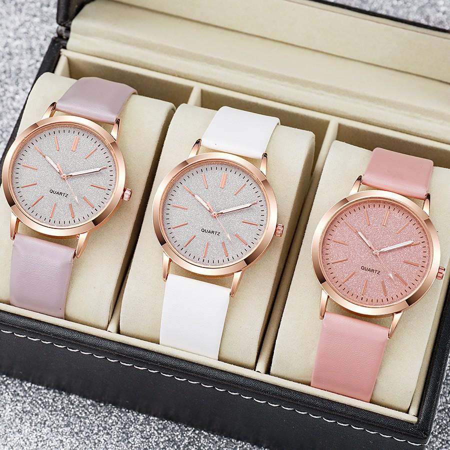 Starry Sky Fashion Quartz Ladies' Watch with Leather Strap