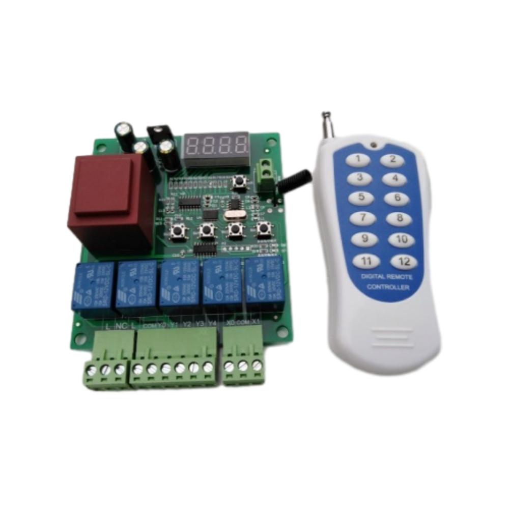 AC380V 10A Relay Wireless Remote Control Switch RF 433Mhz Transmitter Circuit Control On/OFF Switch Board For LED Lamp Motor
