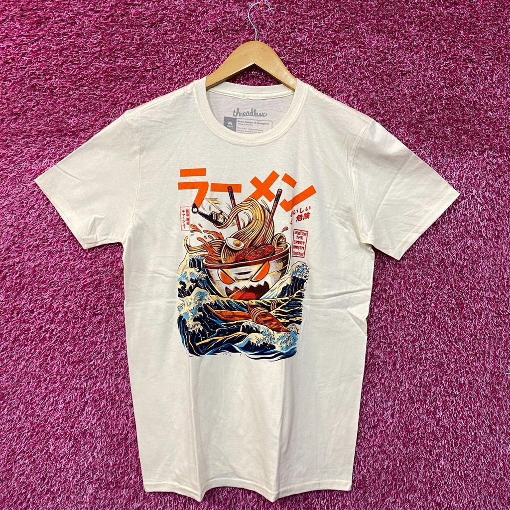 Ramen auf See beige T-Shirt Größe medium
