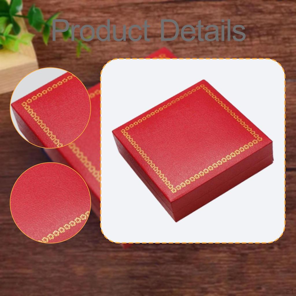 65mm Medal Storage Box Display Case Velvet Lining 3.5x3.5x1inch Accessories for Jewelry Gifts