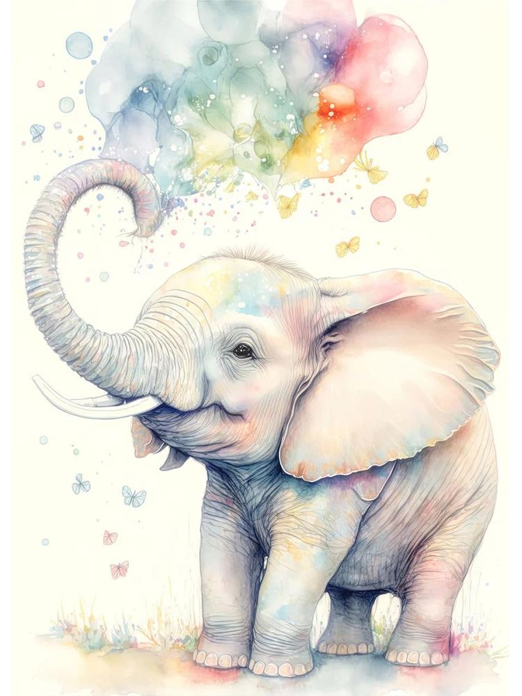 Aquarell Verträumte Tiere Poster Leinwand Malerei Niedlichen Tiere Bär Eule Löwe Nordic Wand Kunst Für Kind Kinderzimmer Home Decor