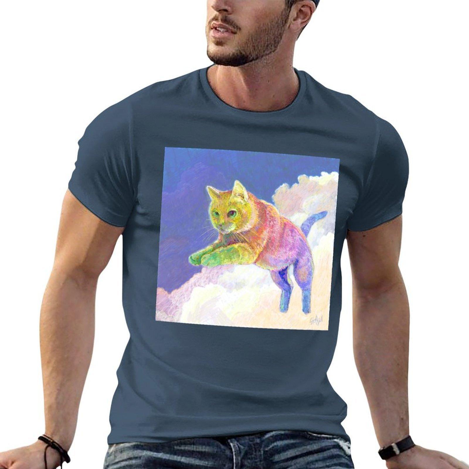 Neurodiversity Cat In The Clouds Tshirt Unisex T Shirt Cotton T Shirt Unisex Cotton Tshirt S