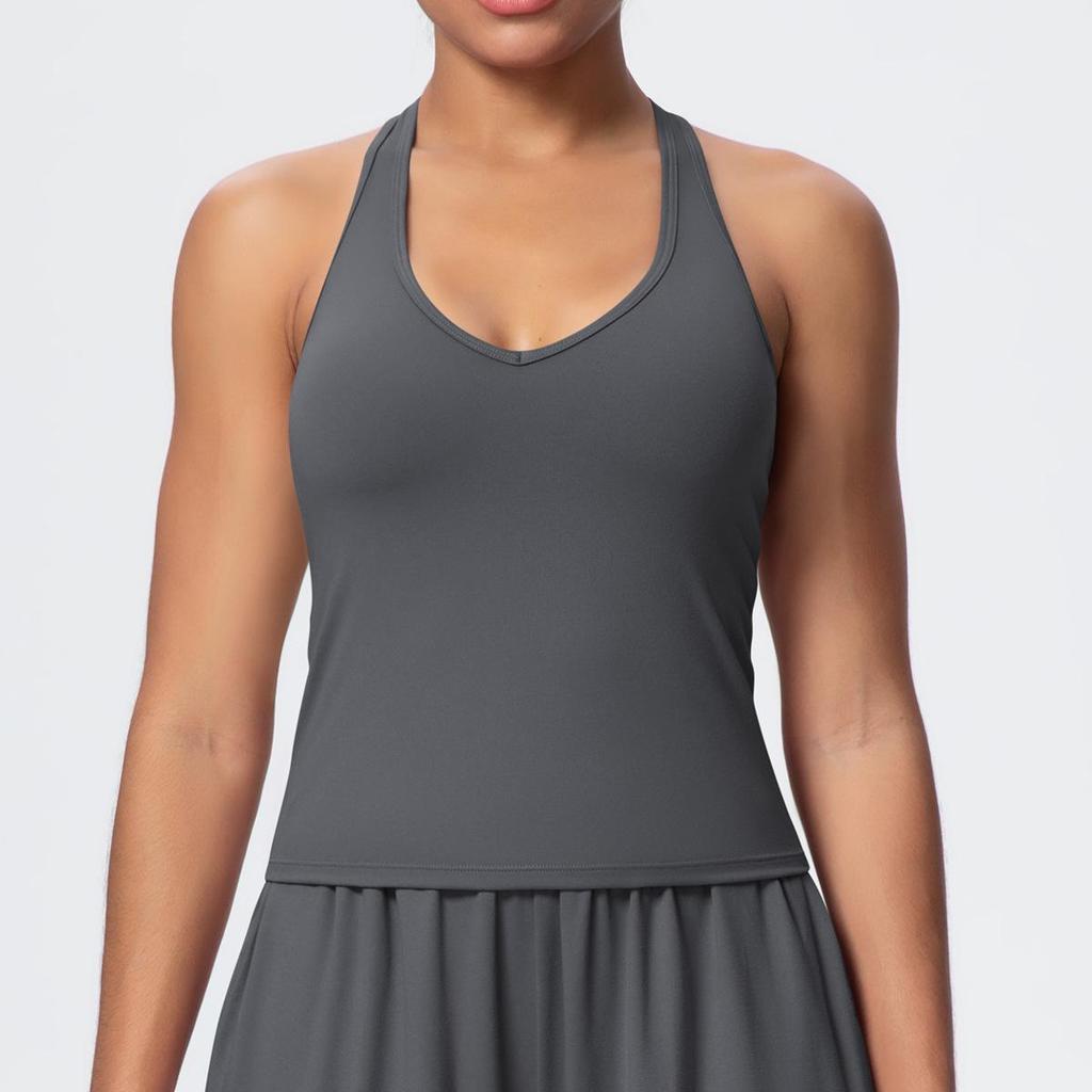 European & American Breathable Wide-Leg Pants with Fitness Halter & Strappy Long-Sleeve Yoga Top