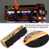 1/32 skala Buss Leksak Sightseeing Dubbeldäckare Stadsbuss Öppen Toppmodell Formgjuten metall Bilar Leksak Formgjutna Dra tillbaka Fordon Minimodell Ljus och musik