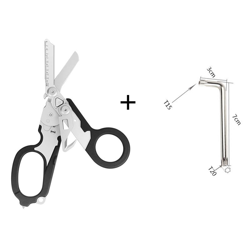 Tactical Medical Scissor Emergency Rescue Shear First Aid Kit Raptor Scissors Foldable Plier Outdoor Survival Edc Tool Gear