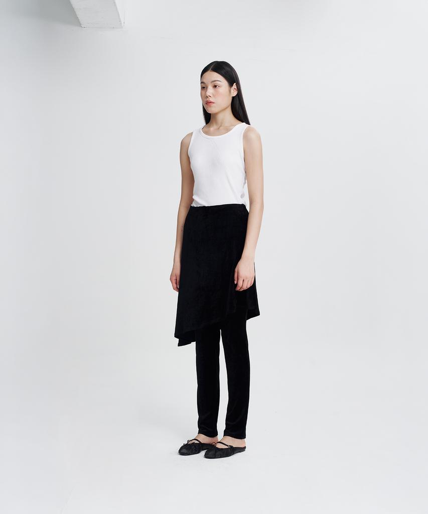 Haipeogeullipeu Velvet Skirt Pants