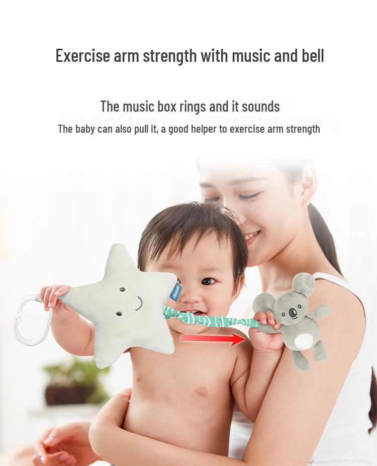 Cartoon Animal Pull Bell Baby Music Box & Car Hanging Toy