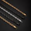 High-Quality Stainless Steel Starry Twisted Bracelet & Necklace - Trendy Men's Luxury Chain