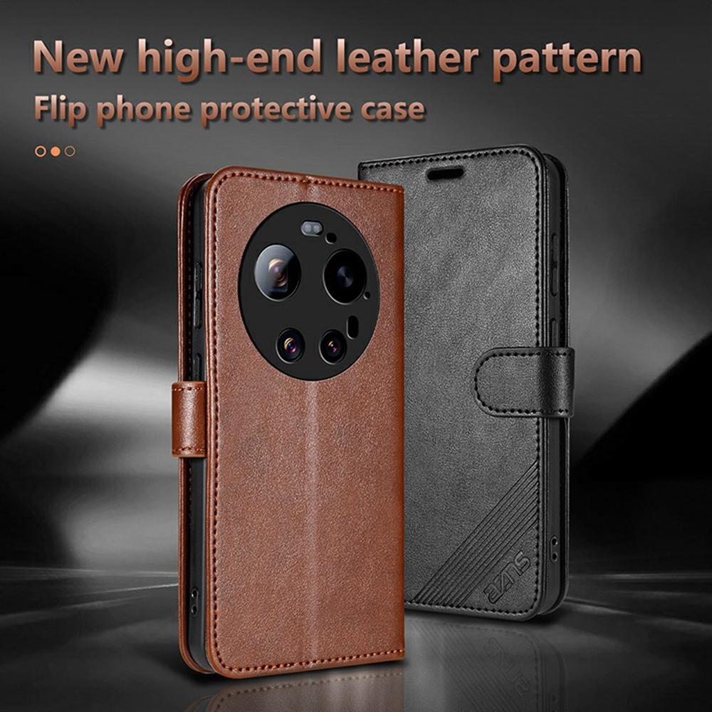 AZNS For Xiaomi 17 Ultra 5G Case Anti-Scratch PU Leather Stand Wallet Phone Cover