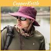 Unisex Polyester Cap With Large Brim For Hiking And Beach Activities