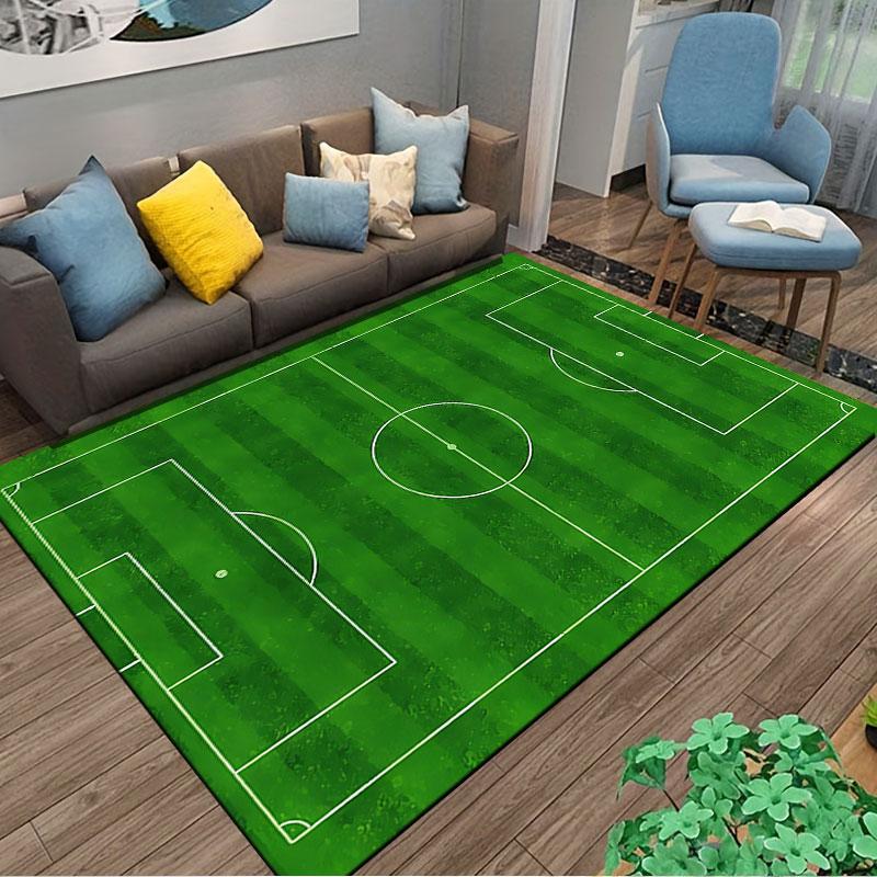 Soccer Field Carpet Design suitable as a non-slip mat for the living room or bedroom sofa