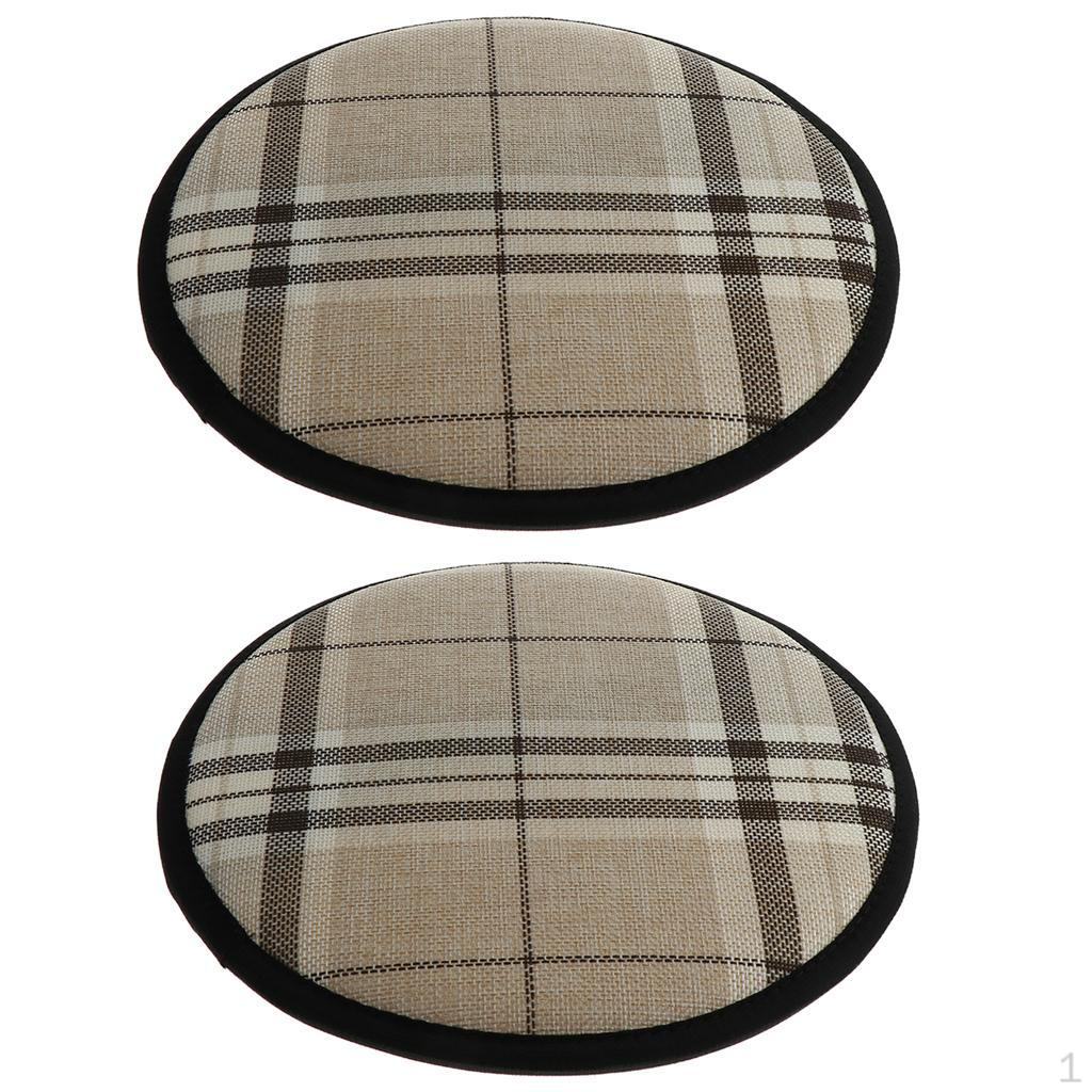 

2 Pad Paisley Seat Cushion with Polyester Filling for Dining Office And