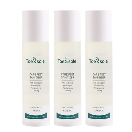 Toe & Sole Foot Care Spray 100ml: Foot Mist, Deodorizing and Refreshing, Cool and Refreshing, for Both Men and Women, Exfoliating, Made In Korea, K-Be