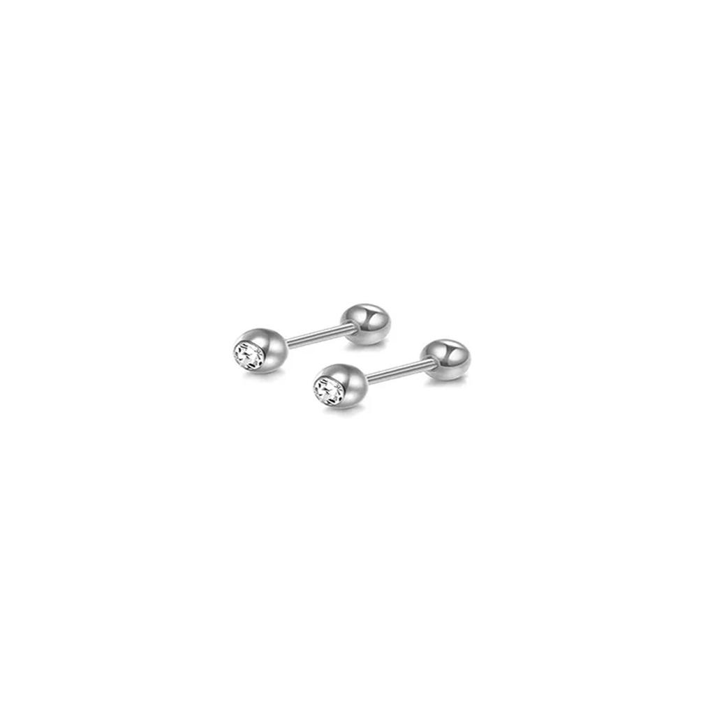 2-14 Pcs Butterfly Moon Stainless Steel Stud Earrings Hypoallergenic Hoops for Tragus Daith Conch Piercing Jewelry