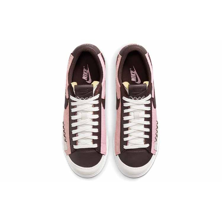 Nike Blazer Platform Slip Resistant Shock Absorbing Durable Low Top Skate Shoes Women sneaker Pink DM9471-600