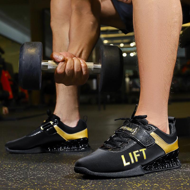 New Professional Men's Weightlifting Training Shoes, Large Size 46, High Quality Squat Hard Pull Shoes, Mens Weightlifting Shoes