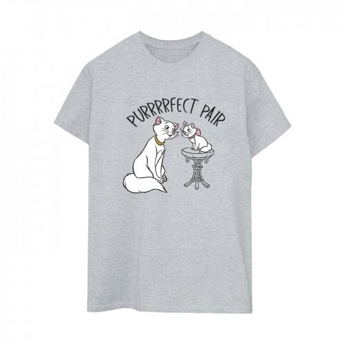 Disney Womens/Ladies The Aristocats Purrfect Pair Cotton Boyfriend T-Shirt