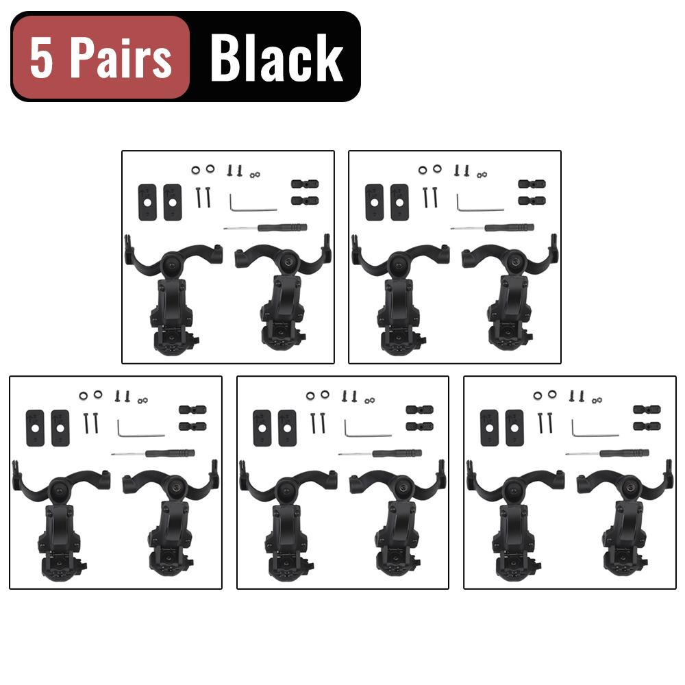 Set de suport pentru căști de fotografiere Adaptor șină pentru cască cu rotație în mai multe unghiuri Se potrivește cu suportul pentru căști OPS Core ARC și Team Wendy M-LOK