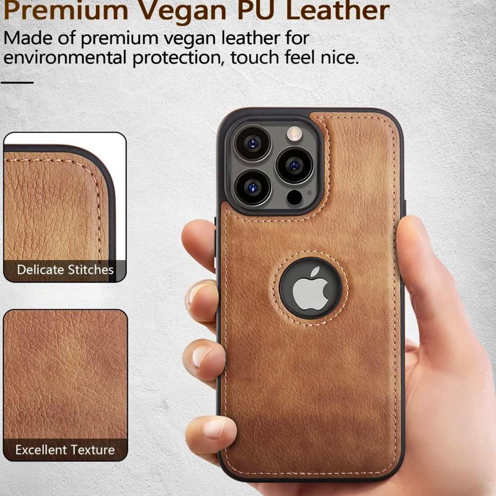 Custodia per telefono in pelle ultra sottile per iPhone 14 13 12 11 Pro Max XS XR X SE 7 8 Plus antiurto paraurti morbido cover posteriore aziendale