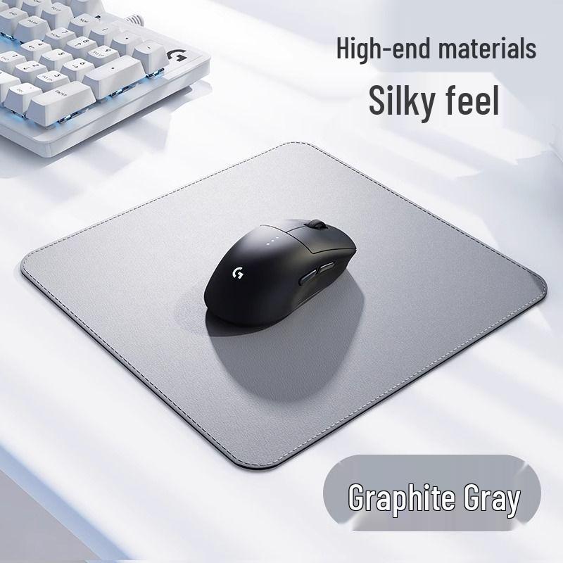 

Черный очень большой утолщенный коврик для мыши с оверлочной кромкой - Минималистичный коврик для стола для офиса и дома, Маленький размер, Унисекс. 260*210mm