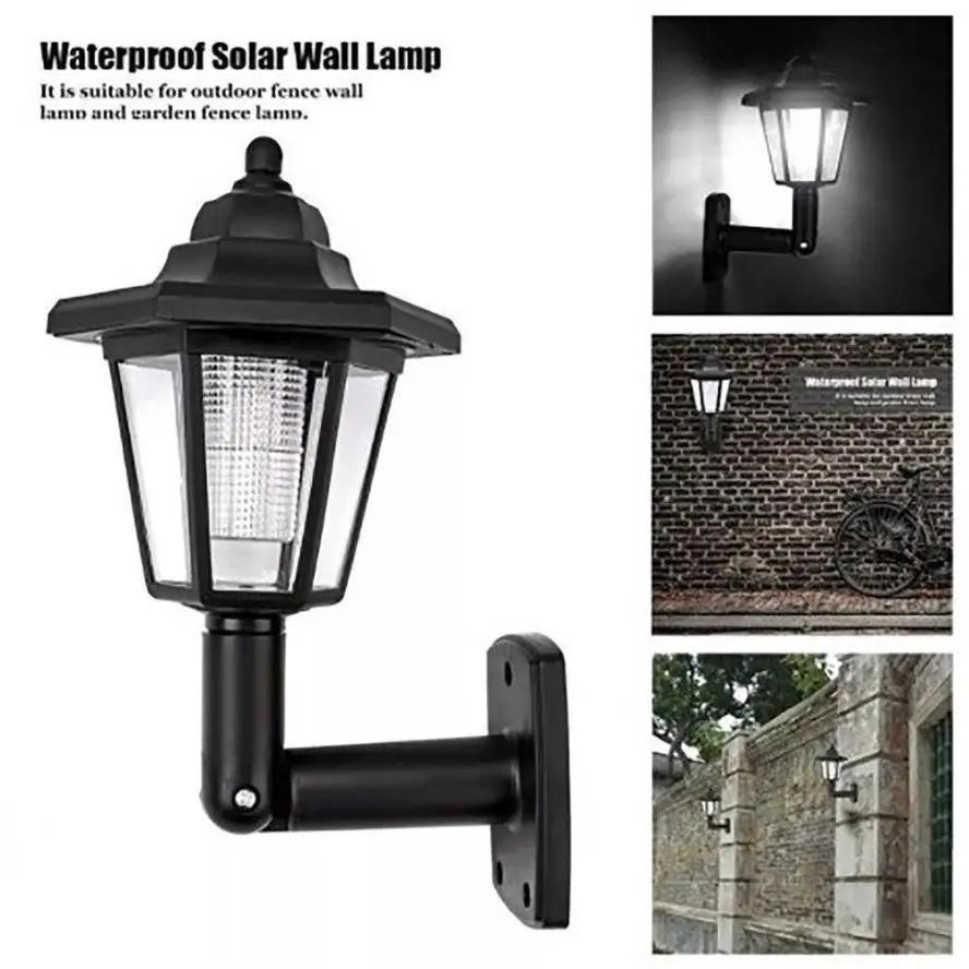 Solar Power Light Path Way Wall Landscape Mount Garden Fence Lamp Waterproof Solar Lamp Lights Outdoor Lighting Tools