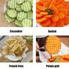 1PCS Vegetable Wave Cutter Stainless Steel Potato Carrot Slicer Vegetable Wave Chopper French Fries Slicer