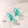 Encantador Set de Pendientes de Animales Adorables - Diseños de Dinosaurio, Cachorro y Ballena - Divertida Joyería de Arcilla-mordisco Regalo Regalos y Accesorios Divertidos