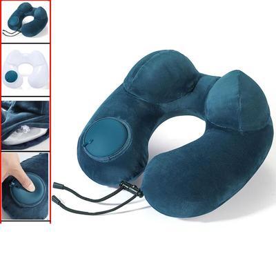 OEING Upgraded Press-Type Inflatable Travel U-Pillow