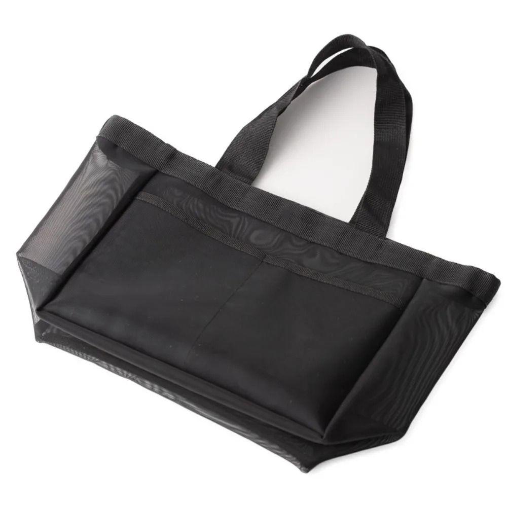 Breathable Travel Net Handbag Transparent Nylon Bathing Wash Pouch Mesh Clothing Pocket  Grocery