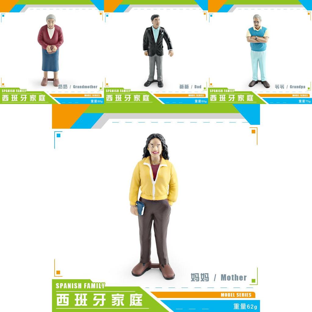 Family Figurine Set For Home Decor With Pvc Material And Realistic Human Models For Collectors