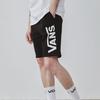 Vans Large Logo Print Knit Drawstring Shorts Men Shorts Black VN0A4RB4BLK