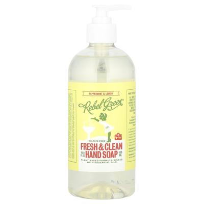 Fresh & Clean Hand Soap, Peppermint & Lemon, 500Ml(16.9Fl Oz)