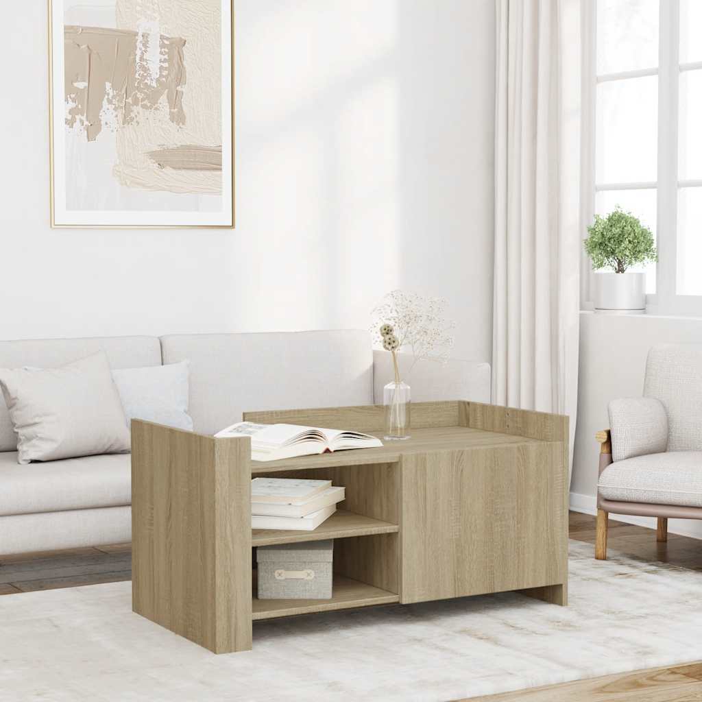 Coffee Table Sonoma Oak 100x50x50 cm Particleboard