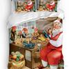 Christmas City Houses Building Castle Bedding Set 3pcs Duvet Cover Pillowcase Kids Adult Quilt Cover Double Bed Set Home Textile
