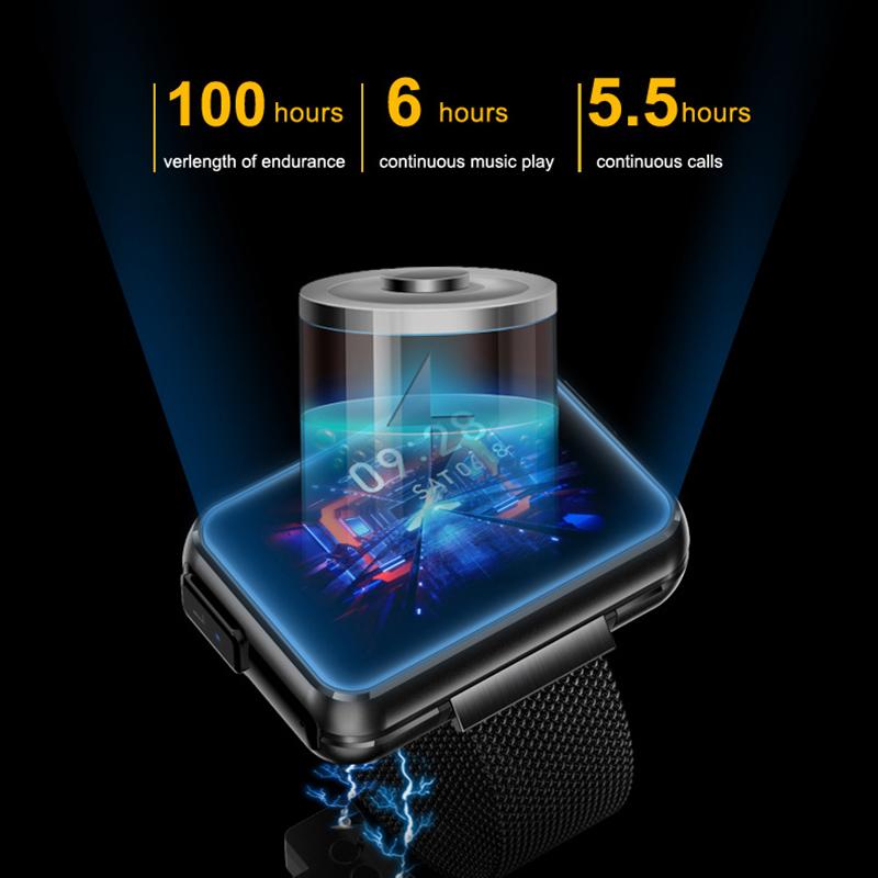 Smartwatch Auricolare Bluetooth Due-in-Uno TWS Chiamata Binaurale Esercizio Misuratore di Frequenza Cardiaca Passi 1,4 pollici