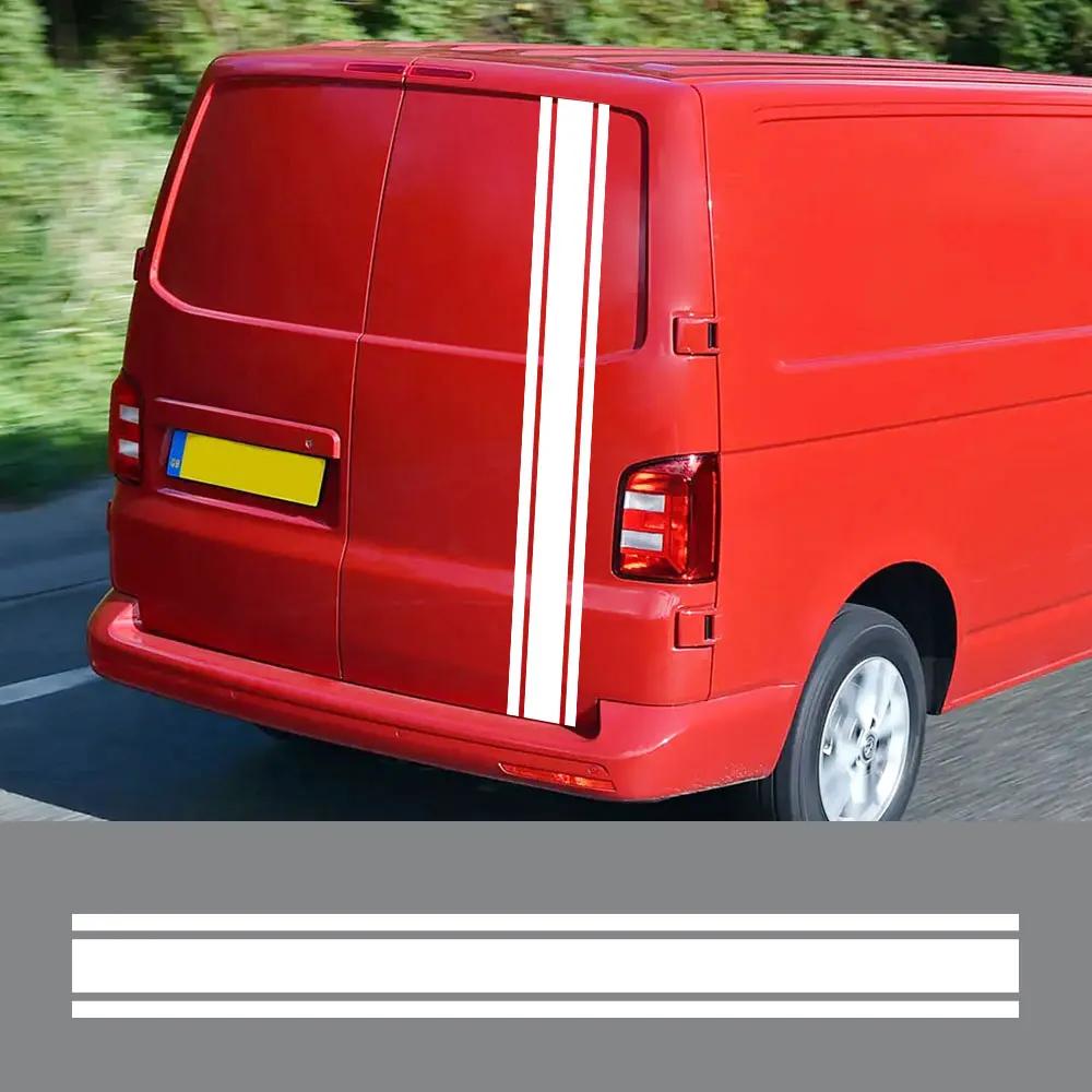 Pegatinas Traseras para Maletero de Coche Para Volkswagen VW Transporter T3 T4 T5 T6 Furgoneta Camper Autocaravana Gráficos de Línea Calcomanía de Vinilo Accesorios