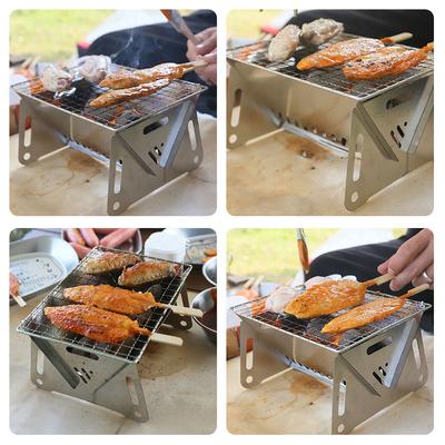 Outdoor Collapsible Grills High Temperature Resistant BBQ Stove For Cooking Picnic