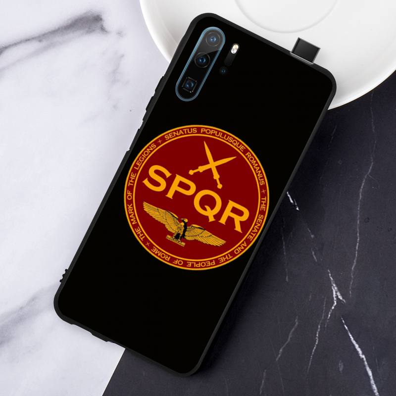 SPQR Roman Imperial Legion Pouzdro na telefon pro Huawei Honor Mate P 9 10 20 30 40 Pro 10i 7 8 axe Lite nova 5t
