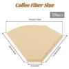200Pcs Coffee Filter Paper Coffee Filters Hand Punch Conical Drip Filter Espresso Filter Paper for 8to12 Cup Drip Coffee Machine