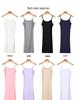 Women's Modal Spaghetti Strap Summer Dress: Anti-See-Through Lining, Slimming Body Shaping, Mid-Length, Ideal as Base Layer or Inner Wear.