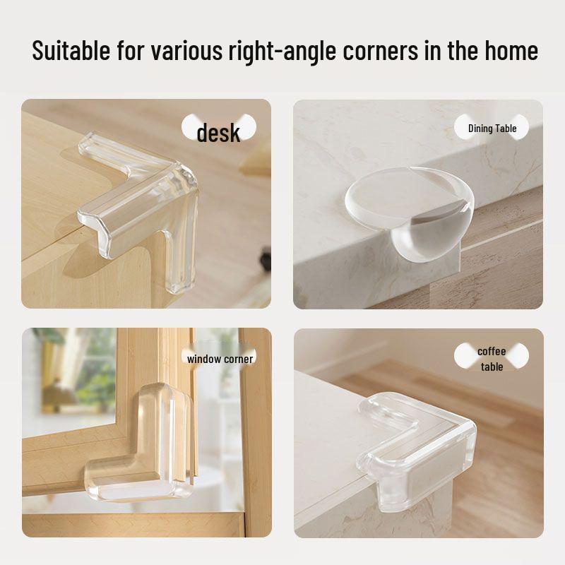 Children's Transparent Corner Protectors: Soft Anti-Bump Wrap for Coffee Table Edges