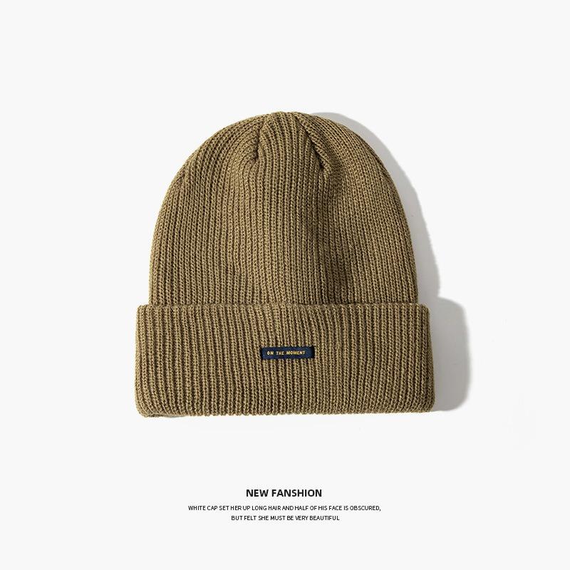 Fashion Versatile Wool Hat Cold-proof and Warm Hat Women's Autumn and Winter Sports Cycling Face Small Men's Knitted Hat