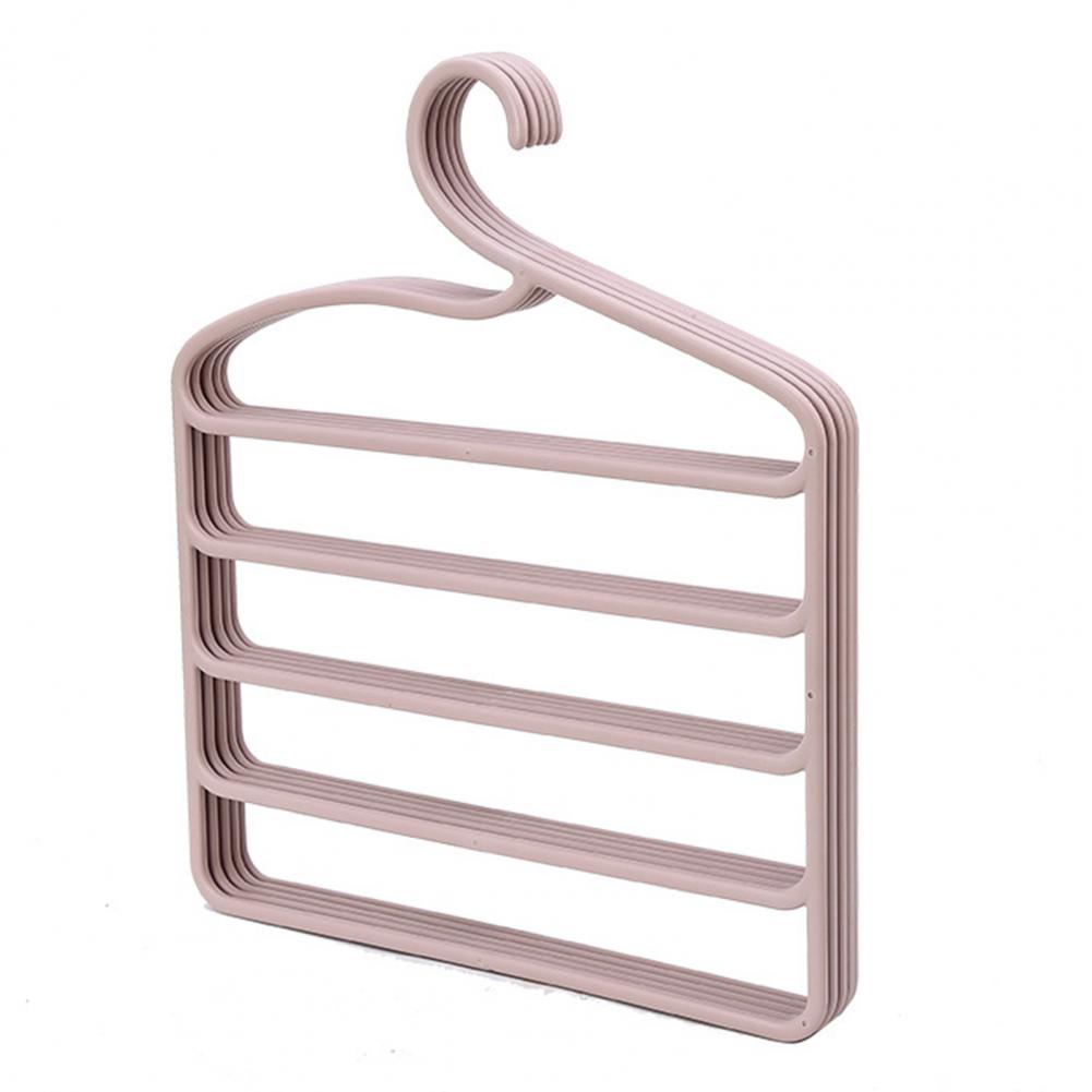 Pants Hanger Space Saver Strong Lode Bearing Plastic Sturdy Construction Trouser Hanger for Bedroom