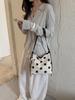 2026 Summer Polka Dot Drawstring Bucket Bag - Women's Korean Style Fashionable Single Shoulder Crossbody