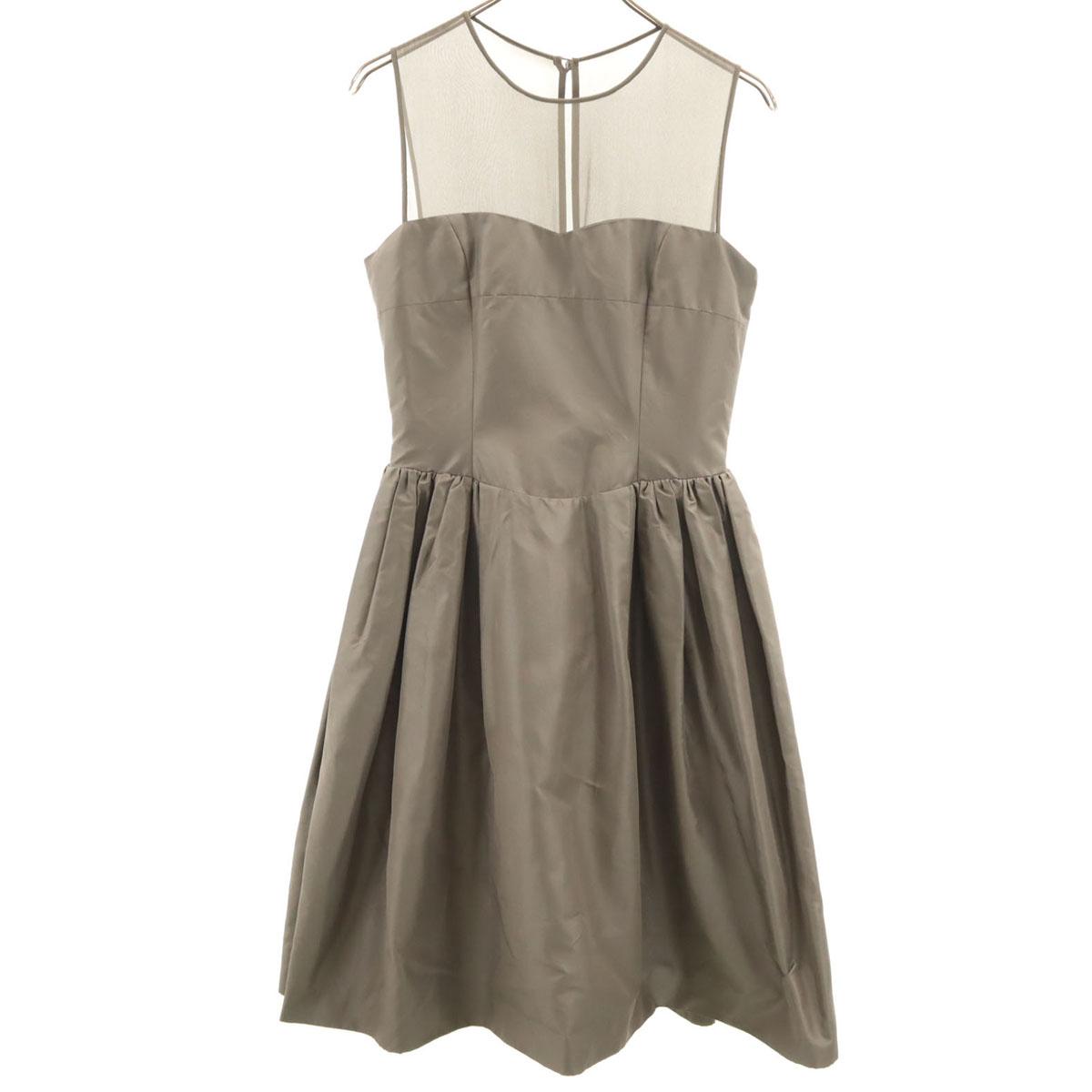 

DAISY LIN For FOXEY Made in Japan Silk No sleeve Gathered one piece 40 Women Used